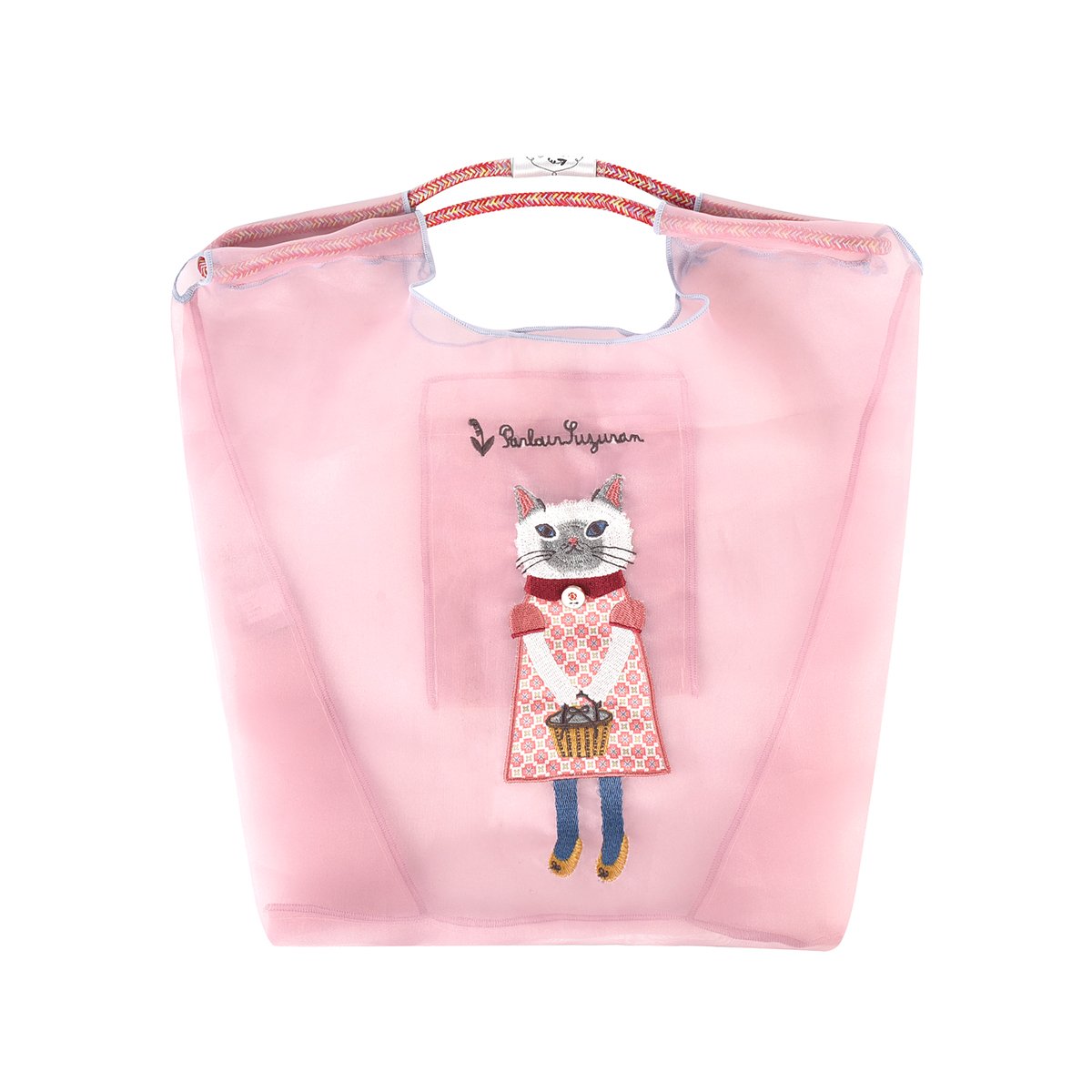 25-8144 パーラーすずらん堂 シフォン生地 パラコードバッグ すずらん