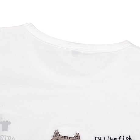 24-7129　天竺ニット　ラフサイズTシャツ　はらぺこミチョロ柄