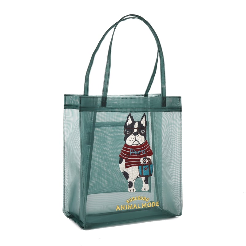 25-8150 アニマルモード メッシュ生地 ミニトートバッグ パウロ柄