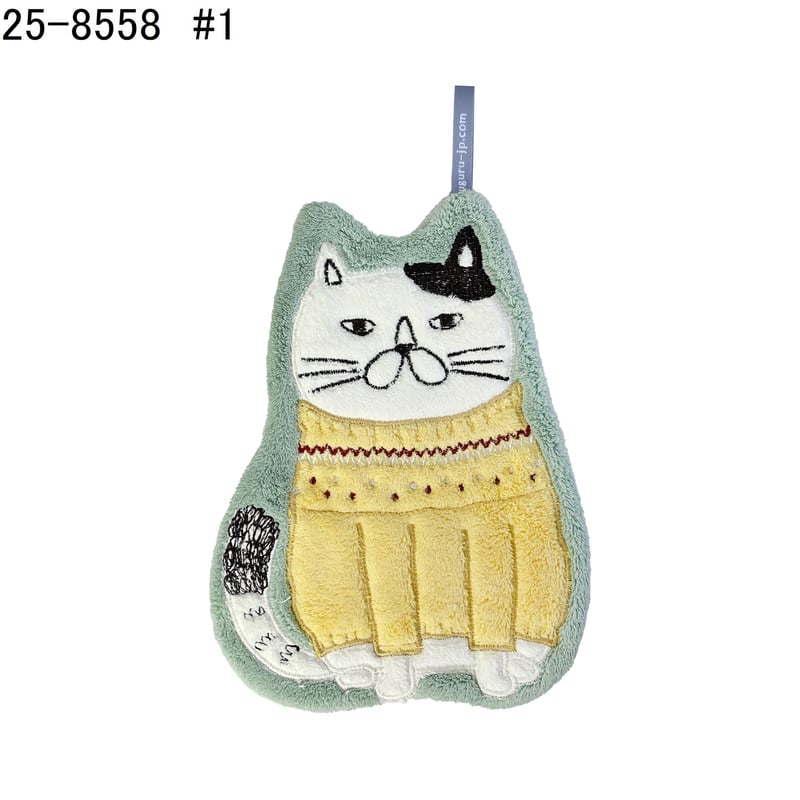 25-8558 ダイカットタオル ねこぜがわさん | KUSUGURU STORE