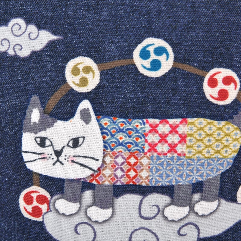 milkcatさん専用 25-8597 キャンバスプチトートバッグ マチルダさん雷神柄 | KUSUGURU STORE