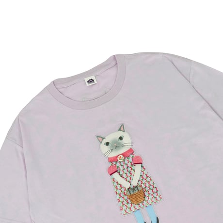 26-9135　パーラーすずらん堂　アップリケ＆刺繍Tシャツ　ラフサイズ　すずらんさん柄