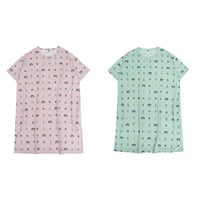 26-9095　天竺ニットのルームウェア　ルームワンピースTシャツ　マチルダさんのプリント柄