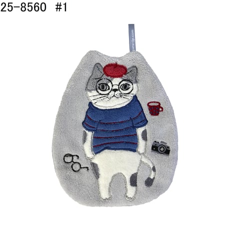 25-8560　ダイカットタオル　シナモン