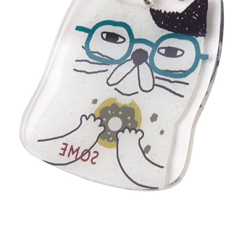 25-8080　アクリルキーホルダー　ソメ　顔型