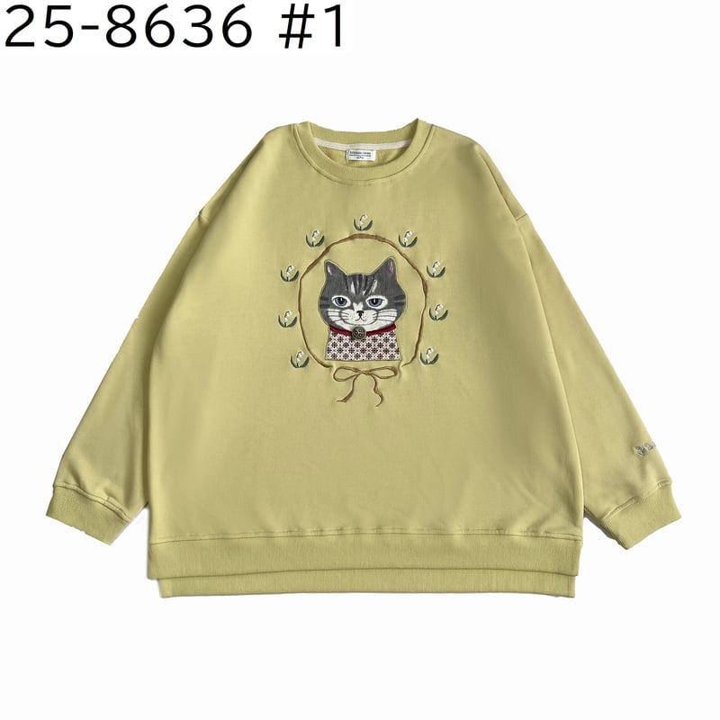 25-8636 ミニ裏毛トレーナー ちまきさん柄 | KUSUGURU STORE