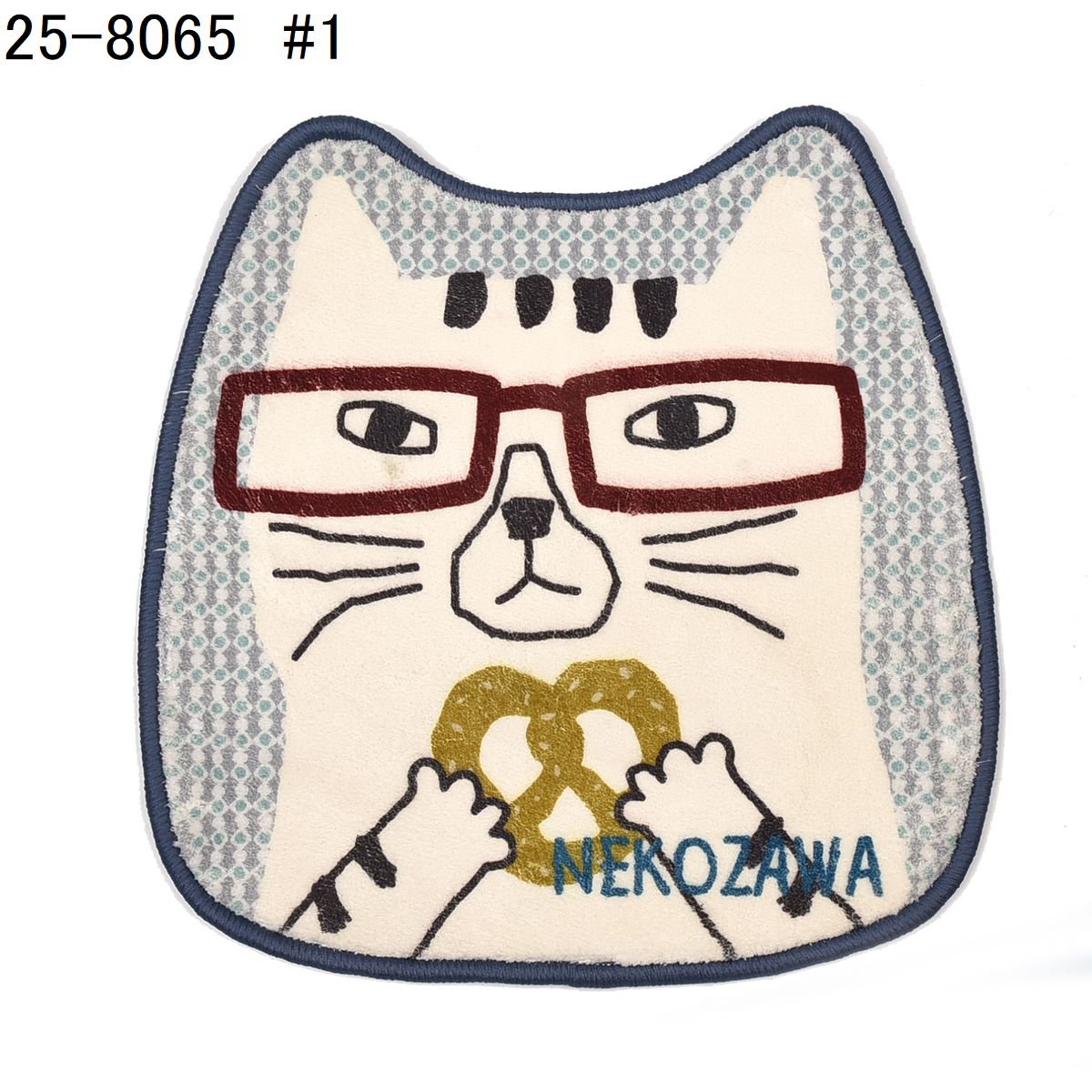 ぎねこ丸 25-8065 クスグルアクセントマット ネコまるけチェアマット