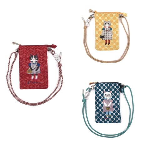 ロラライハリス♡ブラックWデニム♡刺繍のサコッシュ♡ポシェット♡ ロラライハリス♡SSライトブルーWデニム♡刺繍のサコッシュ