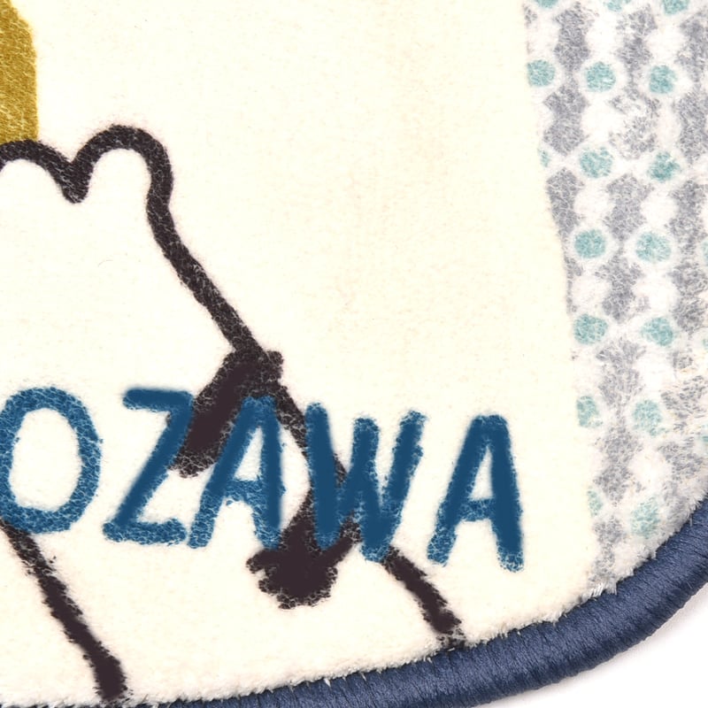 25-8065 クスグルアクセントマット ネコまるけチェアマット