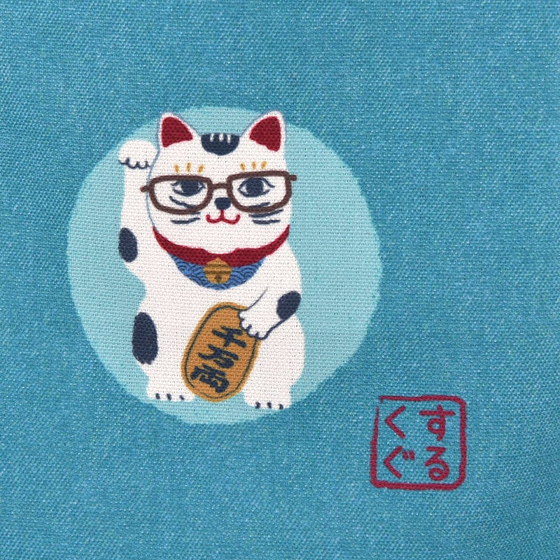 25-8606 キャンバストートバッグ 猫招き柄 | KUSUGURU STORE
