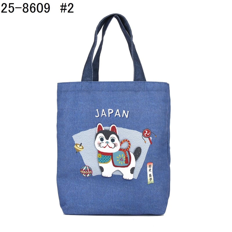 25-8609 キャンバストートバッグ 狛犬張り子柄 | KUSUGURU STORE