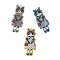25-8719　パーラーすずらん堂　メッセージカード・ちょこタグ　あずきさん