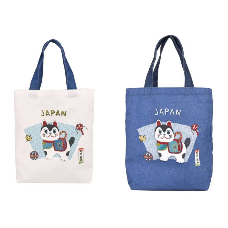 25-8609 キャンバストートバッグ 狛犬張り子柄 | KUSUGURU STORE