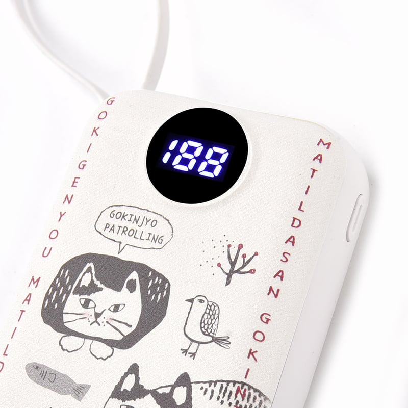 25-8103 モバイルバッテリー ごきげんようマチルダさん柄
