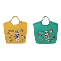 26-9146　クスグルキャラクター　撥水加工刺繍ワッシャーバッグ　パラコードバッグ　アニマルモード柄