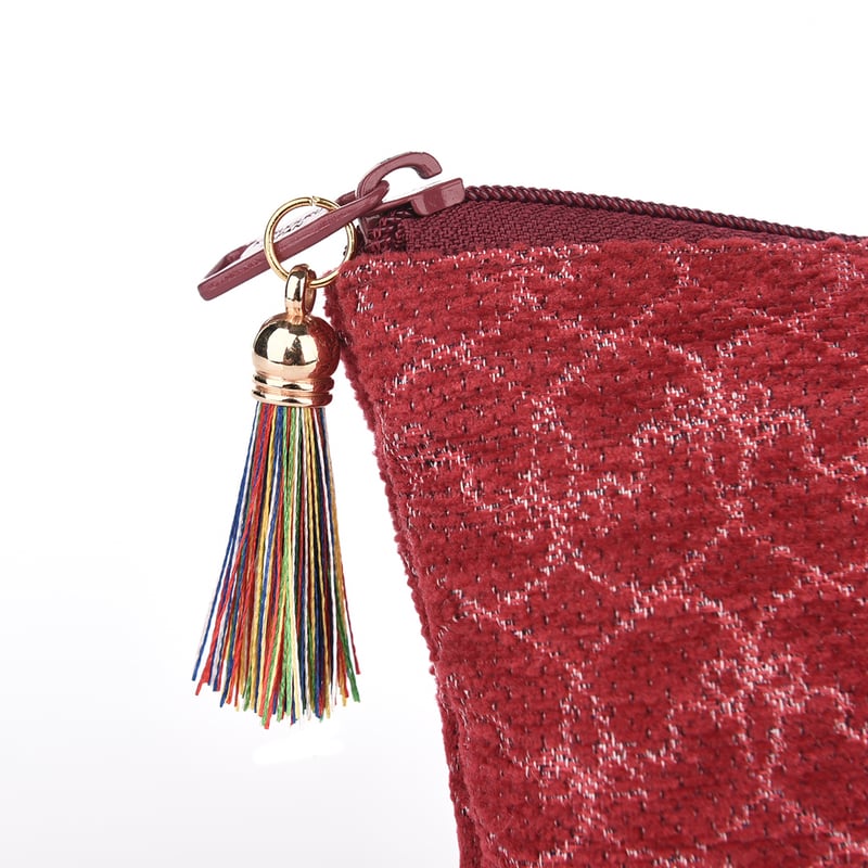 25-8616 パーラーすずらん堂 シェニールジャガード ポーチ | KUSUGURU