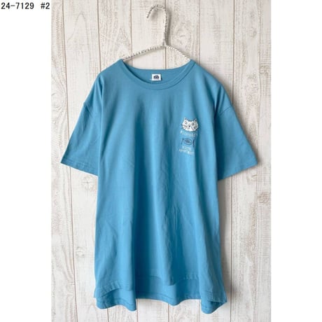 24-7129　天竺ニット　ラフサイズTシャツ　はらぺこミチョロ柄