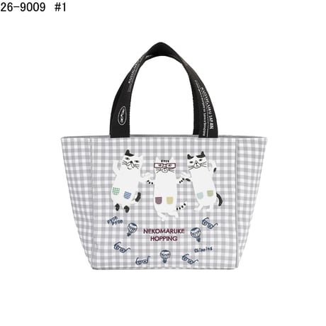 26-9009　ネコまるけ　切替えコードバッグ