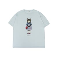 26-9136　パーラーすずらん堂　アップリケ＆刺繍Tシャツ　ラフサイズ　あずきさん柄