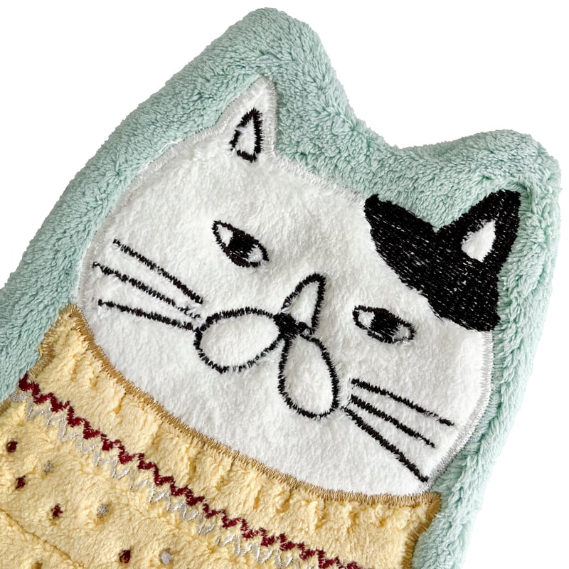 25-8558 ダイカットタオル ねこぜがわさん | KUSUGURU STORE