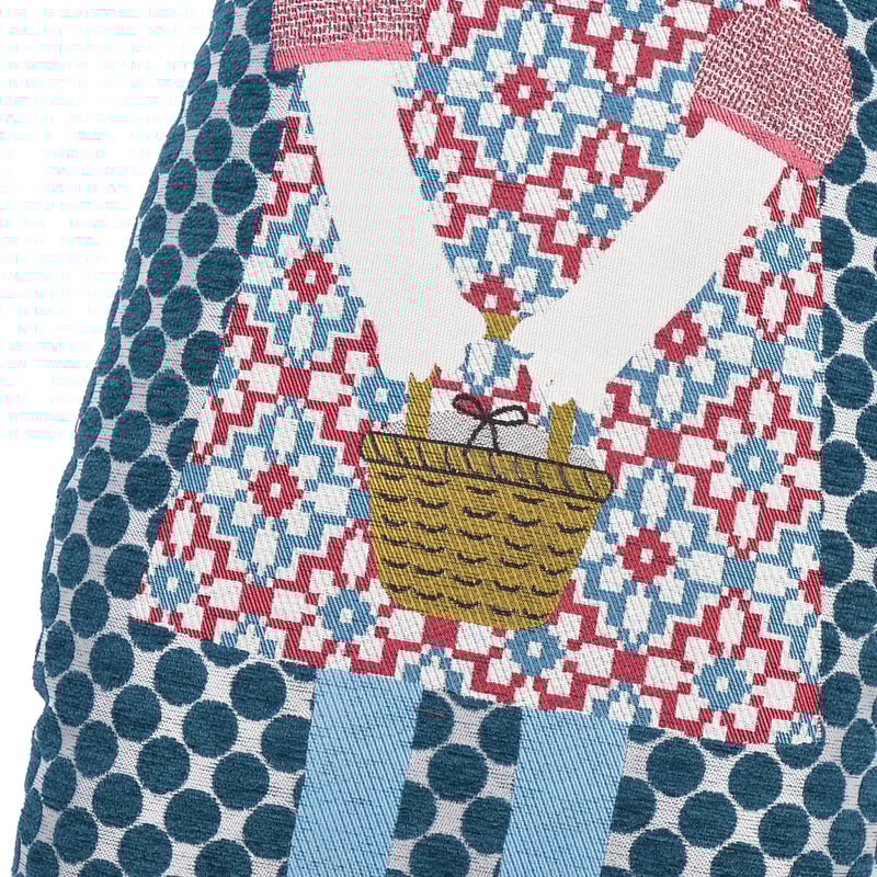 25-8621 パーラーすずらん堂 シェニールジャガード クッション