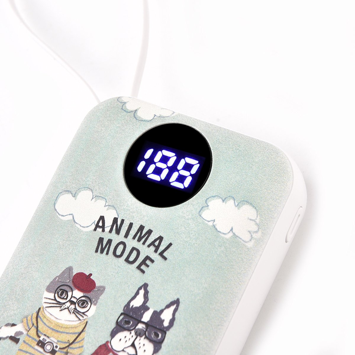 25-8104 モバイルバッテリー アニマルモード柄 10000mah