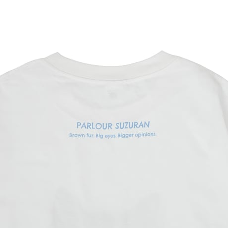 26-9134　パーラーすずらん堂　接触冷感オフホワイト・Tシャツ　ちまきさん柄