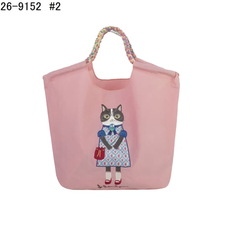 26-9152　パーラーすずらん堂　撥水加工刺繍ワッシャーバッグ　パラコードバッグ