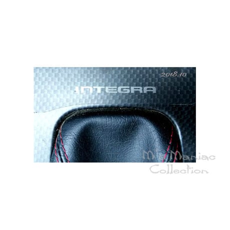 for Center console (dc2/db8) INTEGRA rogo sticker シルバーメタリック2枚セット