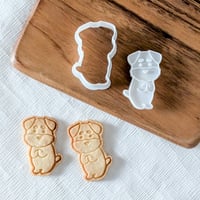 思わずキュン♡ 両手を合わせた『ほっこりさん』シュナウザークッキー型