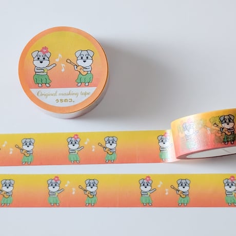 シュナウザーのごはんの時間 うちの子シーグラスアート 犬 ペット