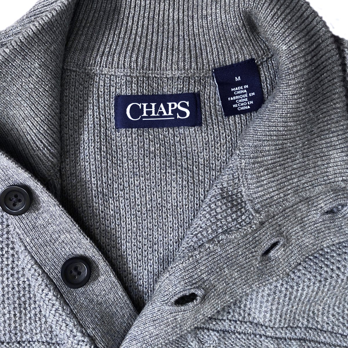 CHAPS by Ralph Lauren（90'S）/ HENLEY NECK COTTON
