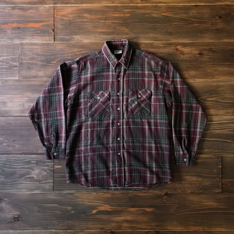 【年末年始SALE❗️】FIVE BROTHER 90S シャツ　ビンテージ希少❗️ 90s FIVE BROTHER heavy flannel shirt “size M-TALL” 90年代 ファイブ