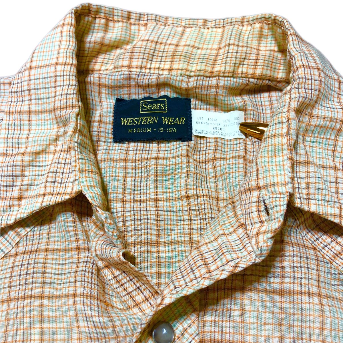70年代 Sears WESTERN WEAR peanuts ウエスタンシャツ Sears WESTERN WEAR（70'S）/ S/S WESTERN SHIRT | a