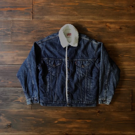 B*B様 1980s Levi's 70609 デニムボアジャケット USA製 80's Levi's 70609-0227 Boa Denim Trucker Jacket/L Made in USA 80