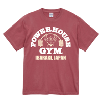 パワーハウスジムイバラキ オリジナルロゴTシャツ - グレイッシュ