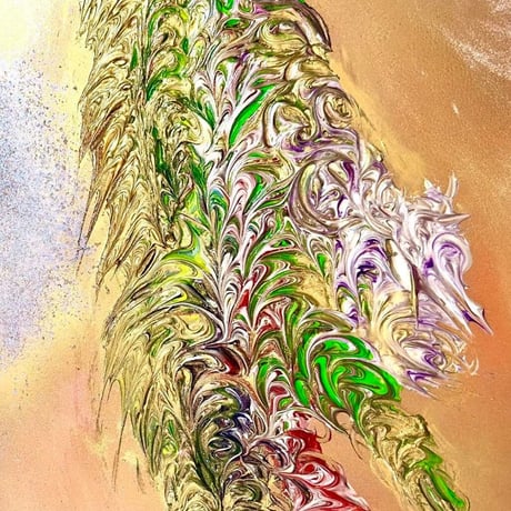オーラアート（右）