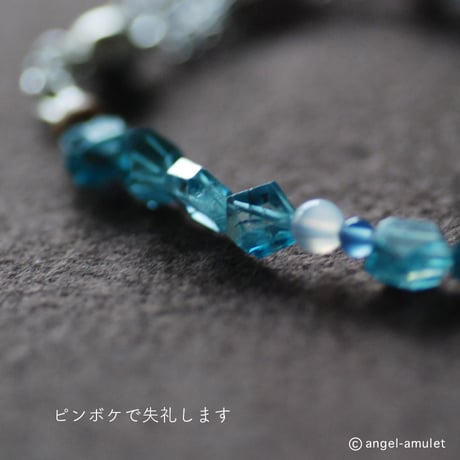 可愛く厄除け 紫陽花ブレスレット・イヤリングset / angel-amulet