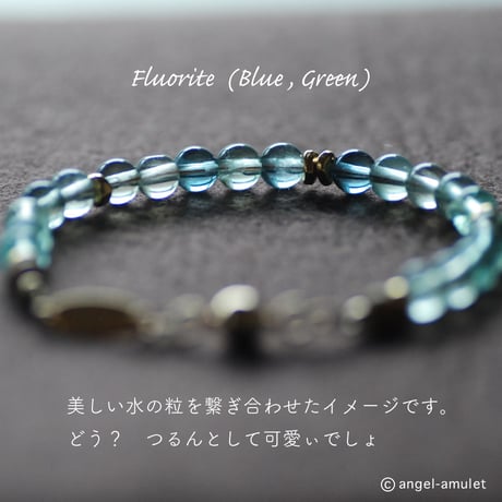 美しい水の粒ブレスレット・イヤリングset / angel-amulet
