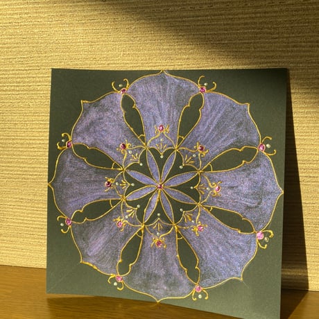 曼荼羅アート原画　【Amethyst　〜アメジスト〜】