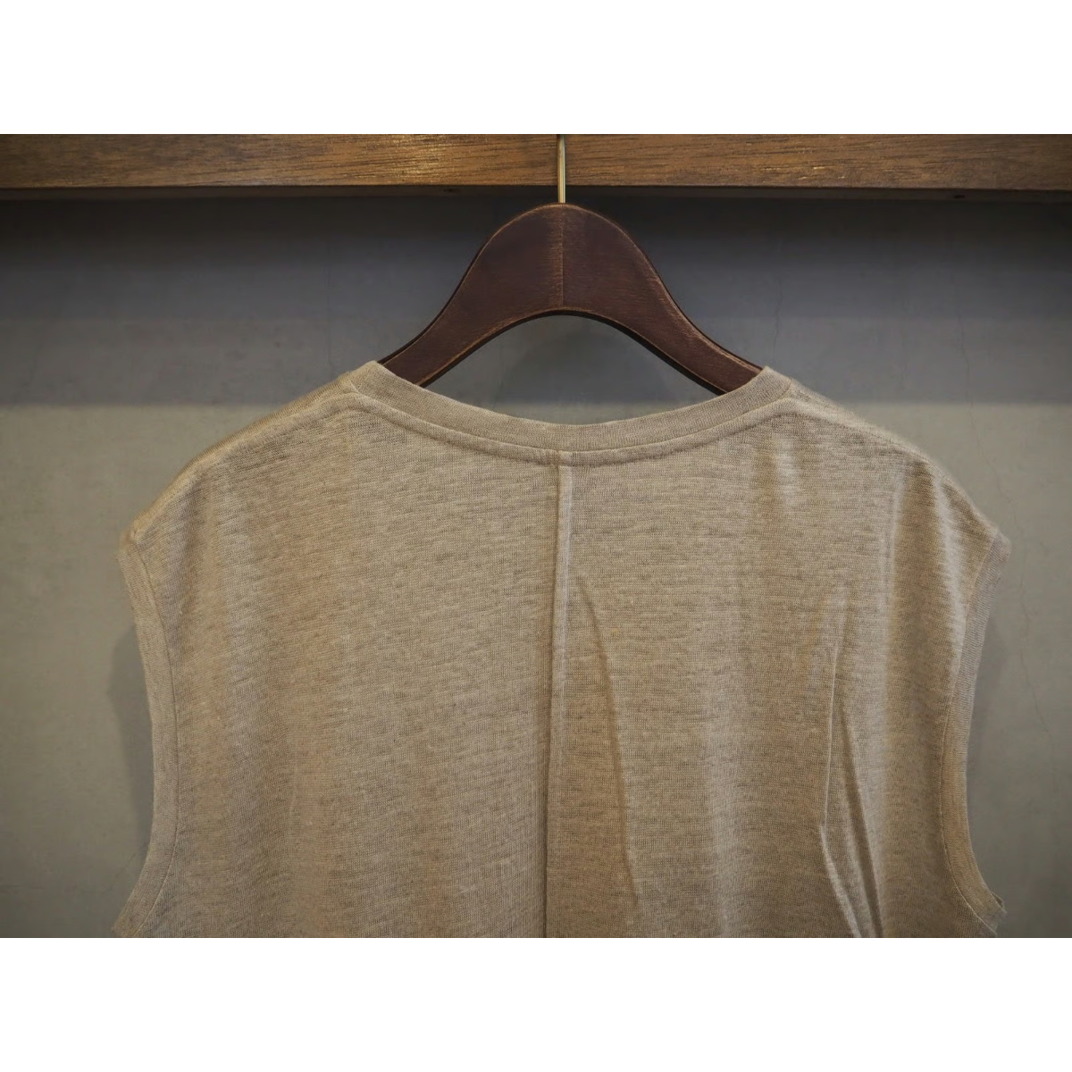 suzuki takayuki] linen tank top (S252-20)〇 | C