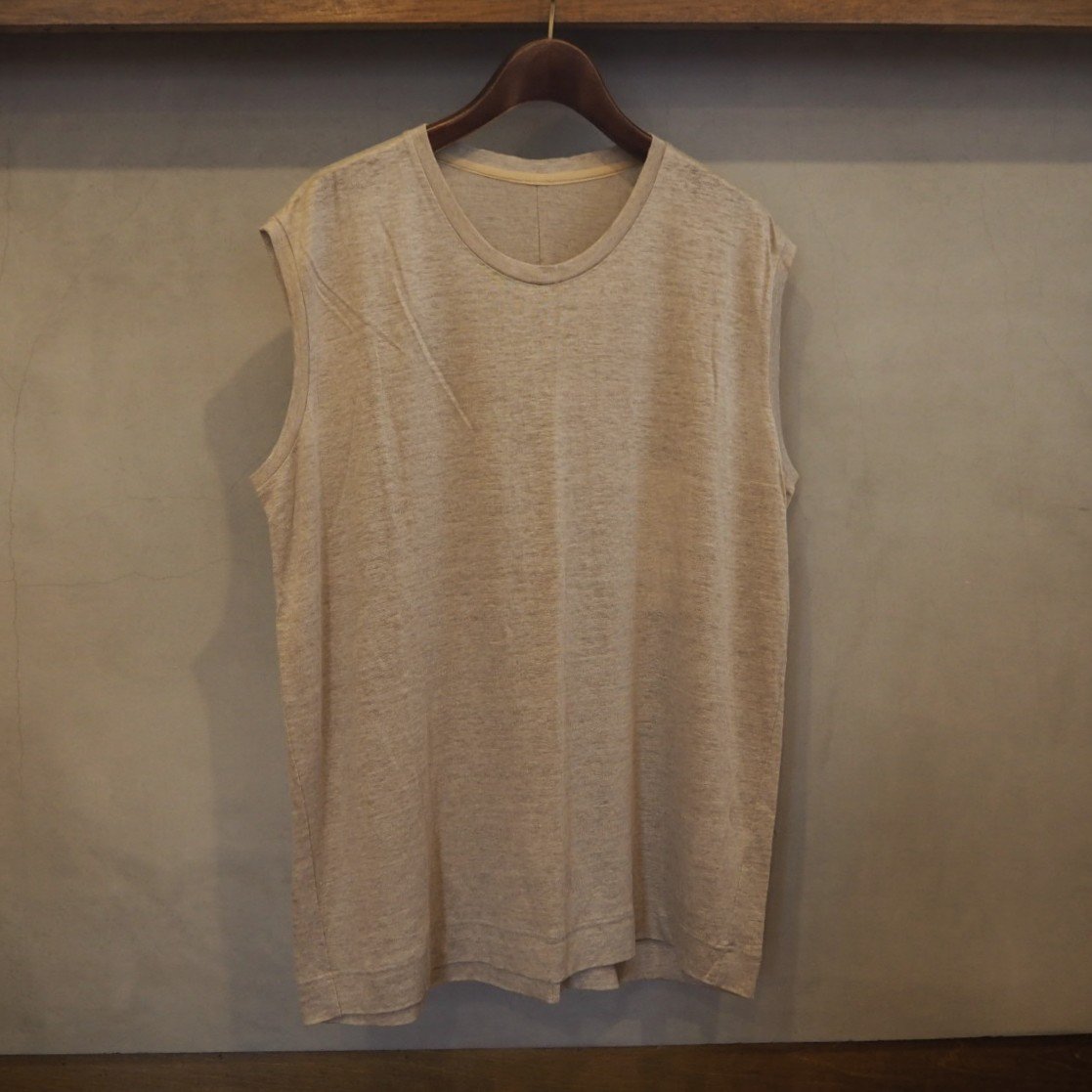 トップス suzuki takayuki knitted vest linen suzuki takayuki（スズキタカユキ）の「knitted vest（ベスト