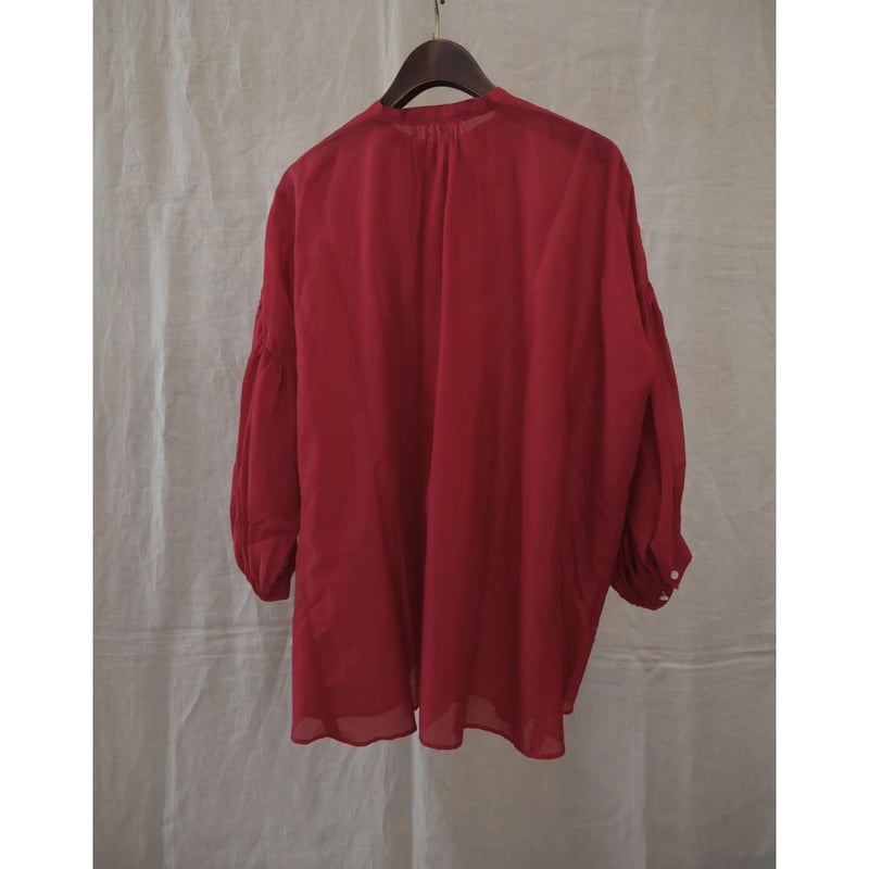 suzuki takayuki] puff-sleeve blouse(S231-08)〇