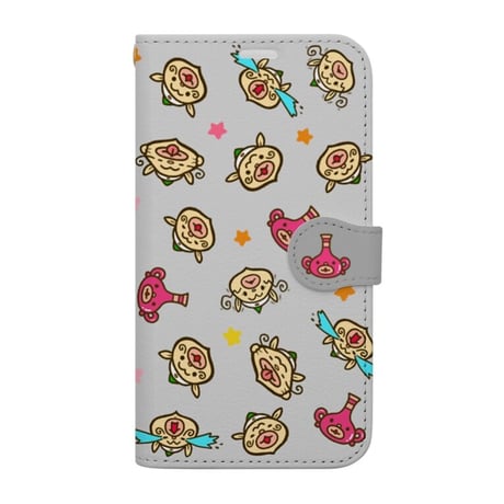 【ぽん蔵。】まいにちほのぼのハクション大魔王手帳型スマホケース