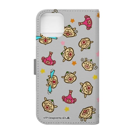【ぽん蔵。】まいにちほのぼのハクション大魔王手帳型スマホケース