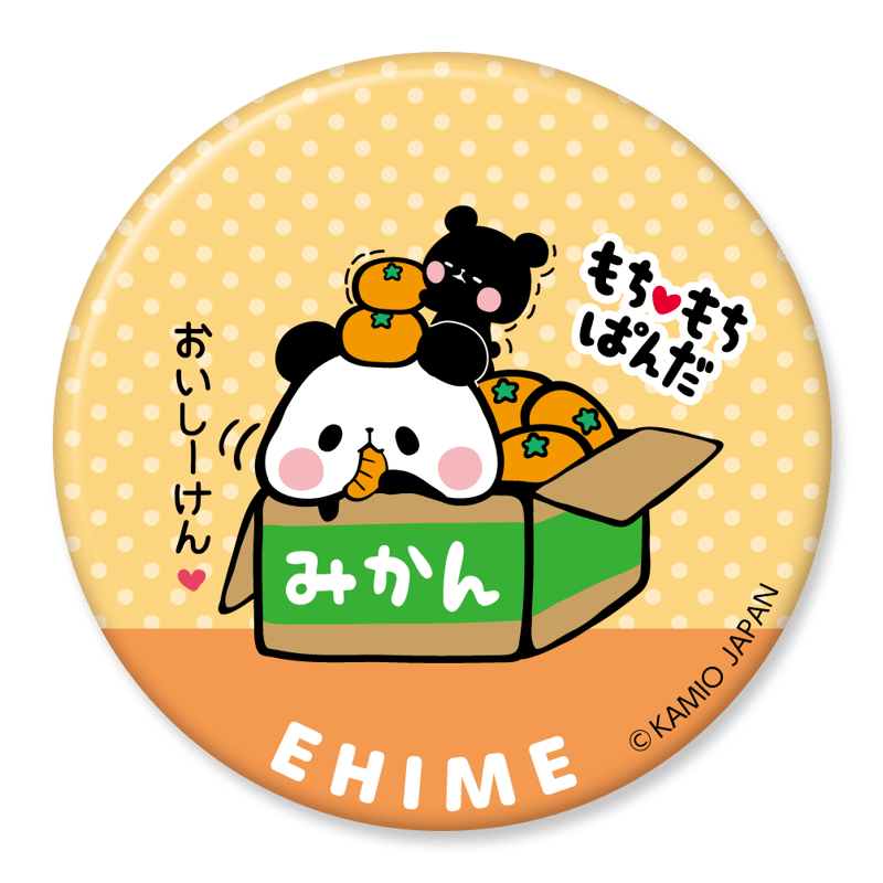 もちもちぱんだ 缶バッジ： 38 愛媛 | FUNxFANショップ