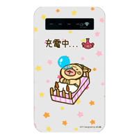 【ぽん蔵。】まいにちほのぼのハクション大魔王 モバイルバッテリー インジケーター付き(4000mAh)
