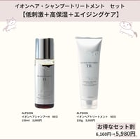 低刺激・高保湿・エイジングケア【ALPSION】イオンヘアシャンプー＋トリートメントセット