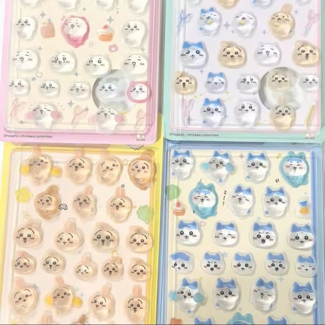 ぼんぼんドロップシール　ちいかわ　(ちいかわ×はちわれ×うさぎ)