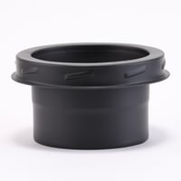 New 耐熱黒塗装断熱二重煙突　アダプター（150-200） ロック式